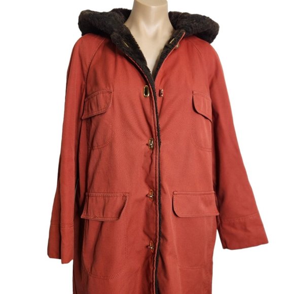 Forcaster Of Boston Vintage Faux Fur Lined Hooded Jacket - Picture 6 of 9